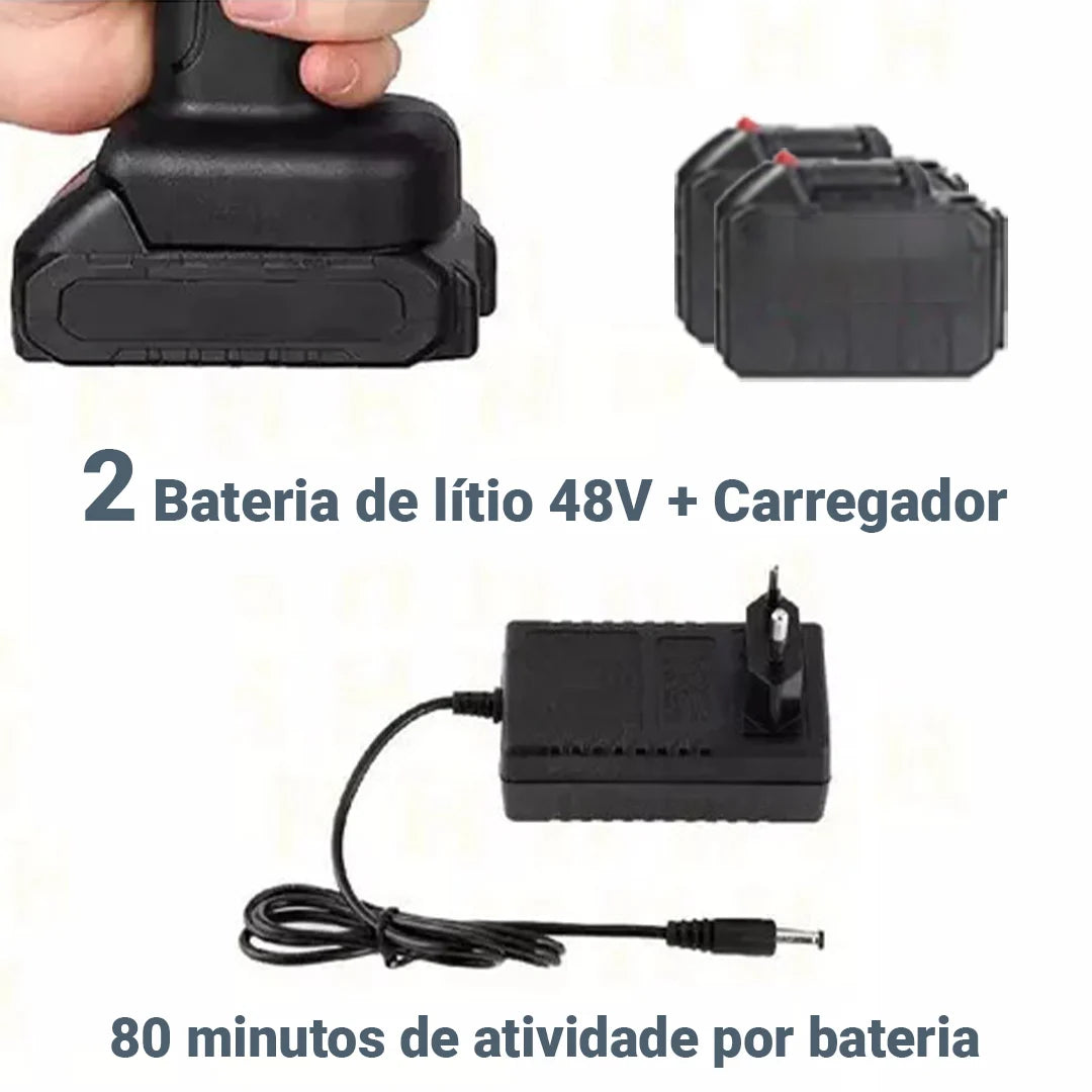 Lavadora de Alta Pressão Portátil Completa + Mala - JetyGo (2 Baterias)