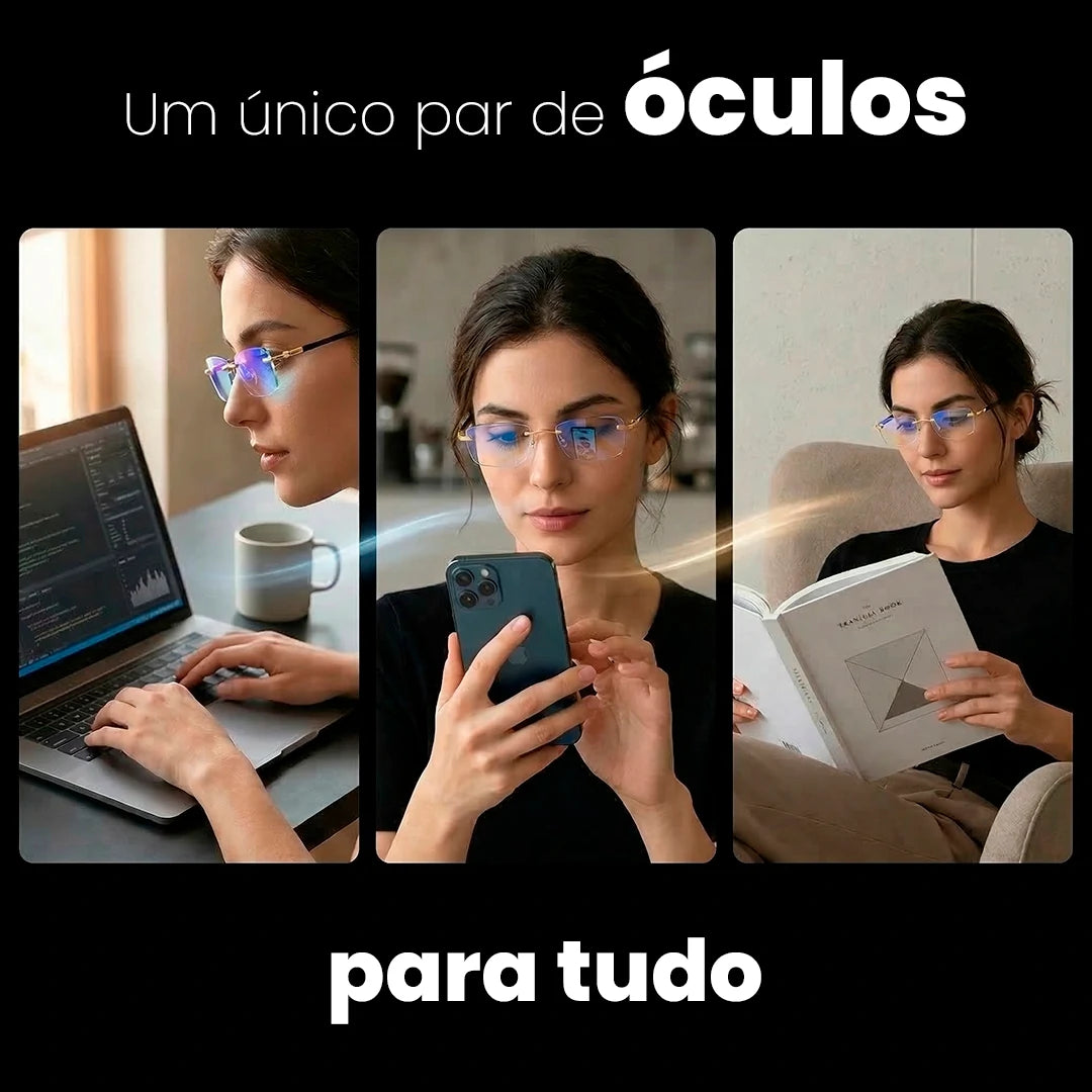 Óculos SmartLensPro 3 em 1 com Proteção e Conforto