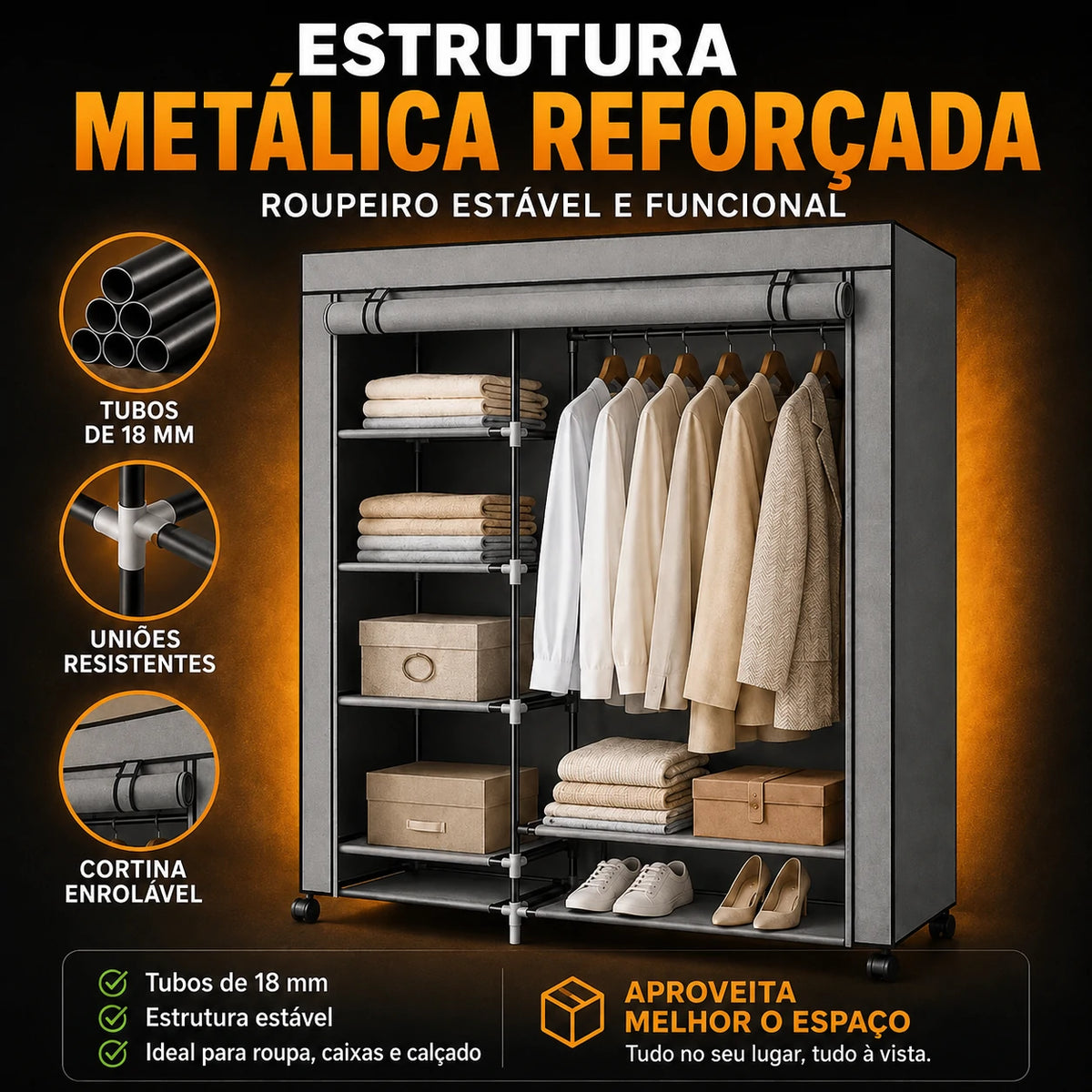 SmartCloset - Armário completo, montado em minutos